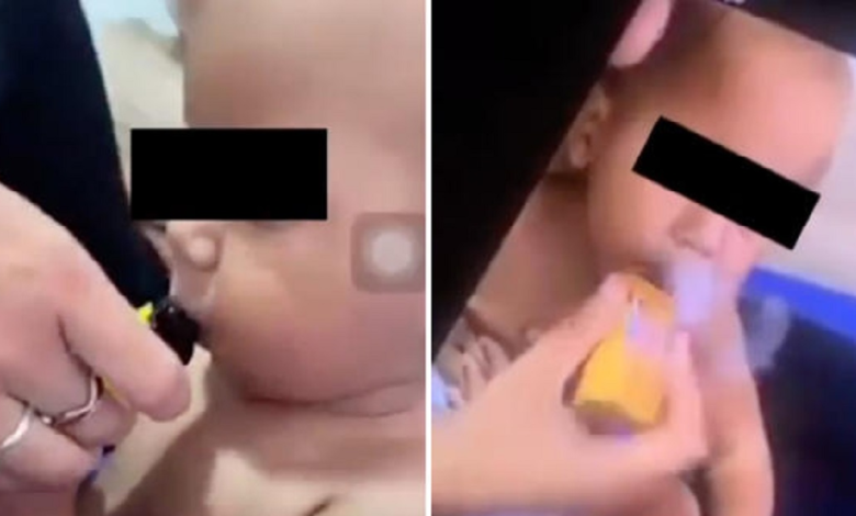 Baby Vaping Video Viral & Trending on Social Media